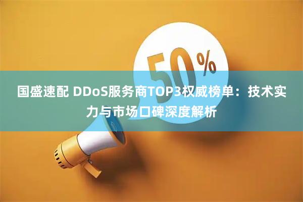 国盛速配 DDoS服务商TOP3权威榜单：技术实力与市场口碑深度解析