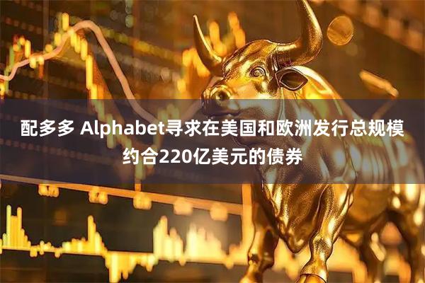 配多多 Alphabet寻求在美国和欧洲发行总规模约合220亿美元的债券